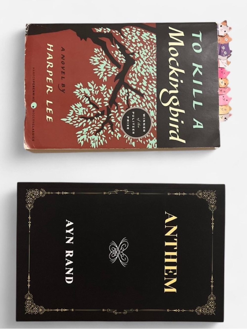 To Kill a Mockingbird and Anthem Paperback Books